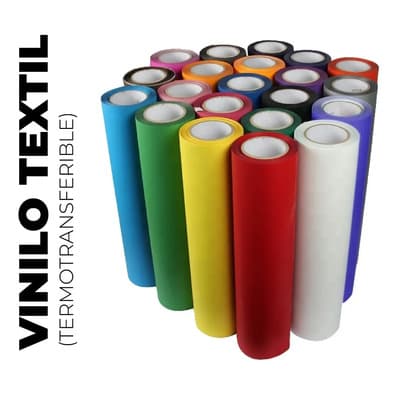 Vinilo Textil Termotransferible 1m X 50cm Negro Spv-02 Para Ropa