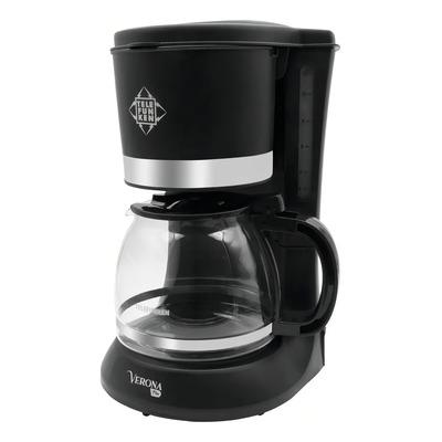 Telefunken Verona Plus 1,2l Cafetera Eléct Filtro Lavable Negro