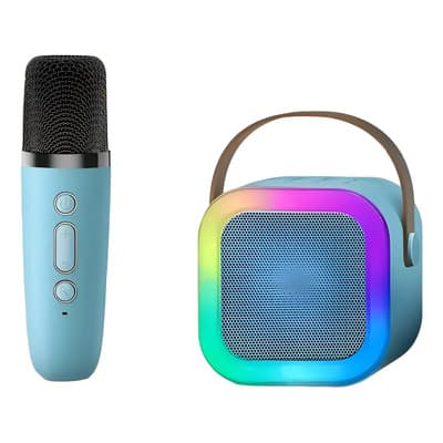 Mini Parlante Altavoz Y Micrófono Portátil Bluetooth K12 Celeste