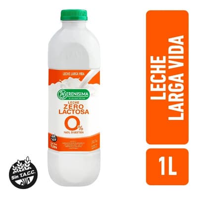 Leche La Serenisima Zero Lactosa Larga Vida Botella 1 L