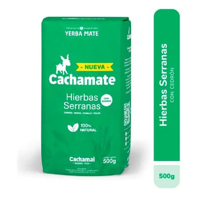 Cachamate Yerba Mate Hierbas Serranas Con Cedrón 500gr