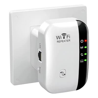Repetidor Amplificador Wifi Señal 300 Mbps 2.4g Color Blanco