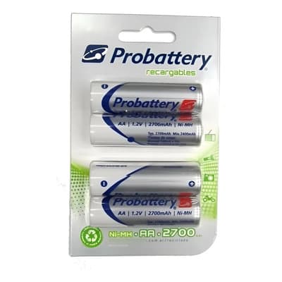 Pilas Aa 2700 Mah Probattery Alto Rendimiento P/ Camaras Dig