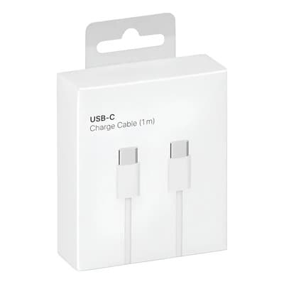 Cable Tipo C A C Compatible iPhone 15/16 Carga Rapida 1m Blanco