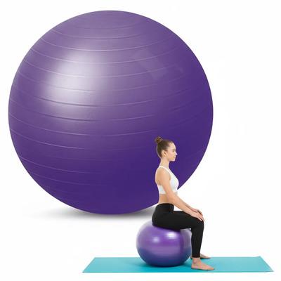 Pelota Pilates Esferodinamia 45 Cm Pequeña Gimnasia Yoga Color Violeta Marca Raitot