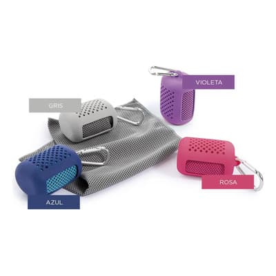 Toallita Compacta Secado Rápido En Estuche Goma Jean Cartier Color Portable Rosa Lisa