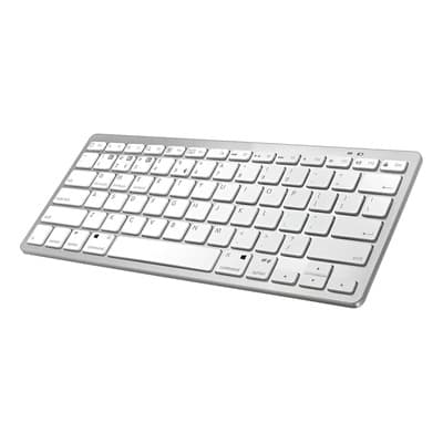 Teclado Bluetooth Inalámbrico Blanco Seisa Tkl Qwerty Para Mac iPad Pc