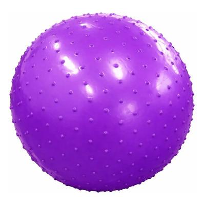 Pelota Pilates Yoga Gimnasia Kinesiologia Con Pinches 55cm Violeta