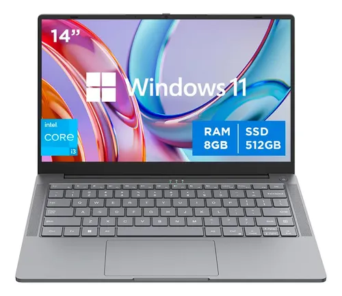 Notebook Gadnic 14 Intel Alderlake Core I3-1215u 8gb Ram Gris