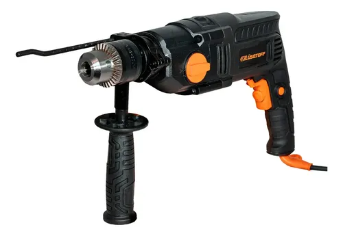 Taladro Percutor Lusqtoff Tpl1100-9 Con Reductor 2800rpm 1100w 16mm Black Series Negro 50 Hz