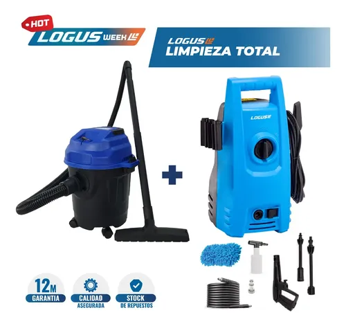 Kit Aspiradora 10l + Hidrolavadora 105 Bar | Hogar/auto Azul