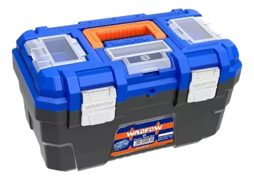 Caja Para Herramientas Resistente Con Bandeja Wadfow Wtb3319 Color Azul