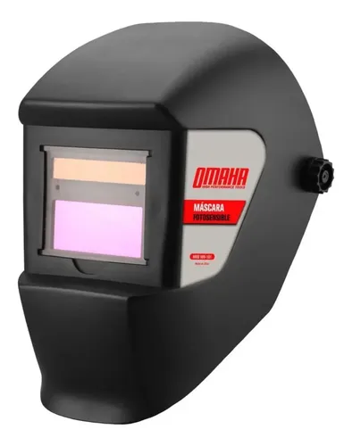 Máscara Careta De Soldar Omaha Wh-101 Fotosensible Negra Adf Dx-300f