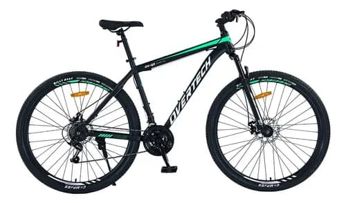 Bicicleta Mtb Overtech R29 Q5 21v Freno A Disco Shimano 12x Color Negro/verde/blanco Tamaño Del Cuadro L