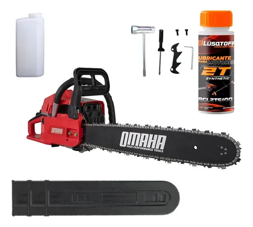 Motosierra Explosion 58cc 3.5hp 50cm + Aceite Lusqtoff Negro