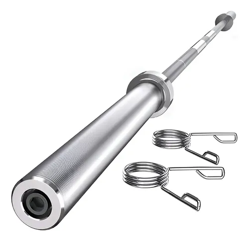 Barra Olimpica Maciza 1.5m Energy Fit 50mm Cromado Pesas Gym