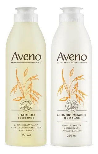 Combo Cuidado Capilar Aveno Shampoo Y Acondicionador 250ml.