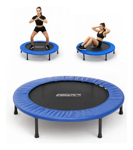 Mini Trampolin Gimnasia Fitness Profesional 36 Steps + Funda Azul