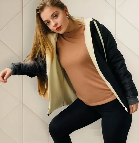 Campera Inflable Inflada Polar Abrigada Dama Mujer Moto 