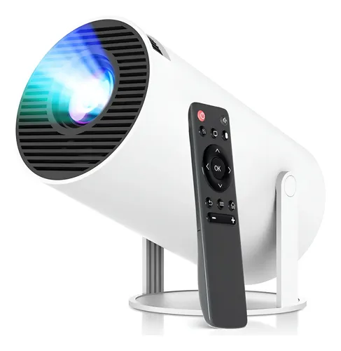 Gearelec Proyector Hy300 Profesional 4k Wifi Blanco Portátil