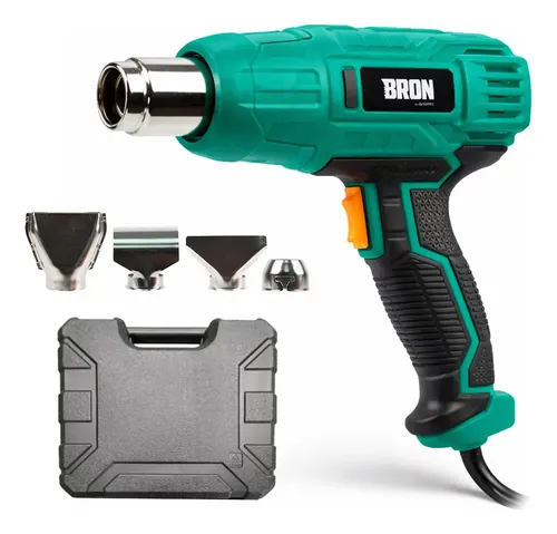 Pistola De Calor Bron By Gadnic Aire Caliente Gh2000 2000w 350c 600c 300 500 L Min 220 240v Clase Ii Verde