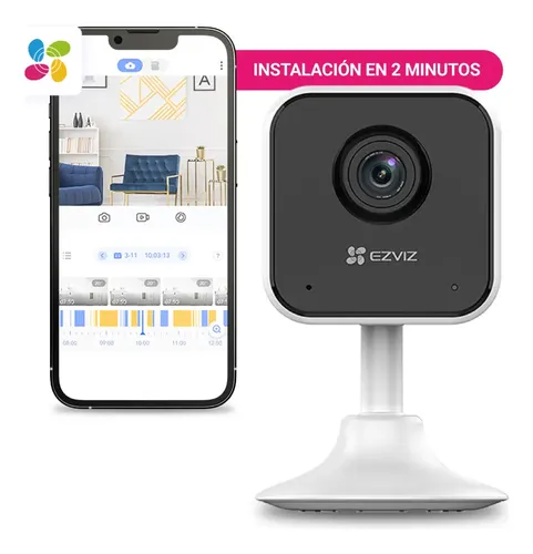 Mini Camara De Seguridad Wifi Vision Full Hd Ezviz Audio Color Blanco