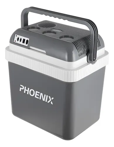 Heladera Conservadora Portatil Electrica Auto Friocalor 24l Gris Oscuro