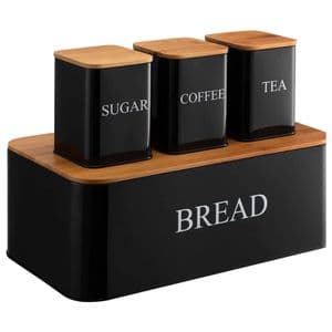 Set Contenedores X4 Desore Negro