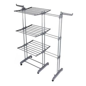 Tender Plegable de Aluminio Vertical de 3 Niveles