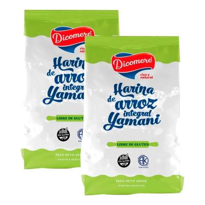 Harina De Arroz Yamani Integral X 450 Gr Dicomere Pack X 2 U