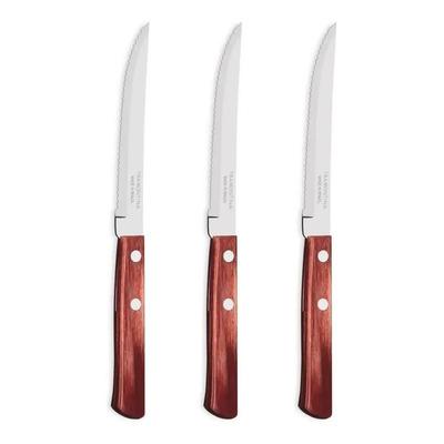 Cuchillo Mesa Asado Tramontina Madera Polywood Pack X 3 Unid