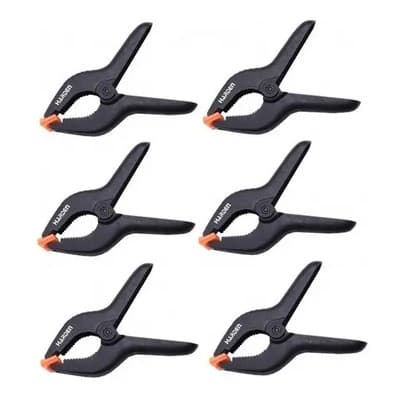 Juego Pinza Broche Abrazadera Resorte 10cm 6 Pz Harden