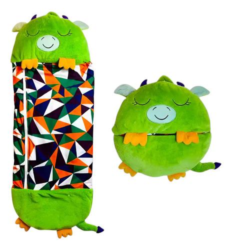 Bolsa Dormir Infantil Campamento Animalitos Almohada Peluche