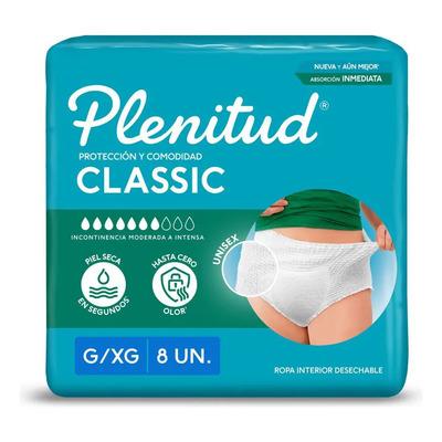 Pañales Plenitud Ropa Interior Classic Pant G/xg X 8 u