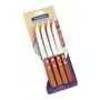 Cuchillo De Asado Mesa Dynamic Tramontina 12 Unidades Color Marrón Madera