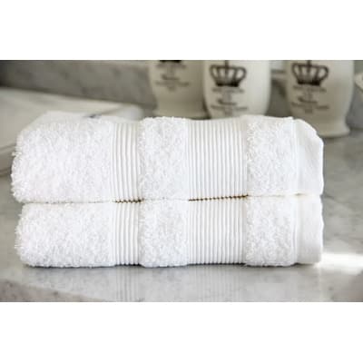 Toalla De Mano Arcoiris Detroit 500gr Color Blanco Liso