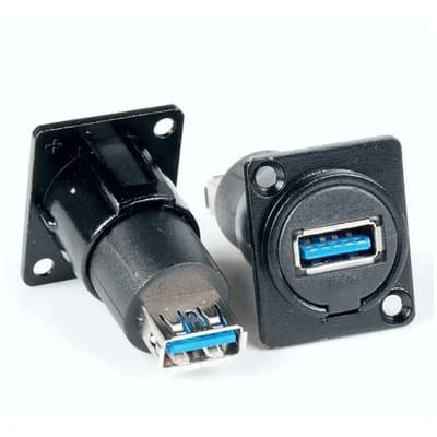 Ficha Toma Usb 3.0 Hembra Para Chasis Gabinete Doble Hembra