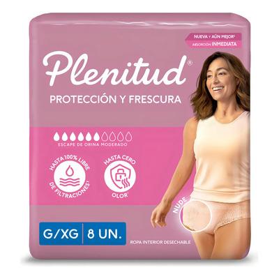 Plenitud Femme Ropa Interior Para Adultos Desechables G/xg 8 Unidades
