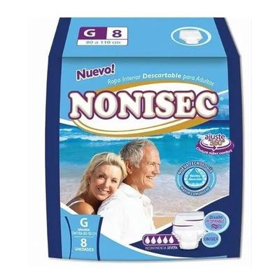 Ropa Interior Descartable Para Adulto Nonisec G X 8 Unidades