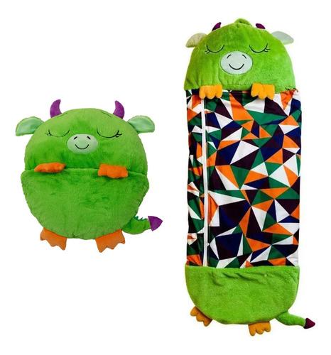 Bolsa De Dormir Para Niños Con Peluche Almohada Talle L.