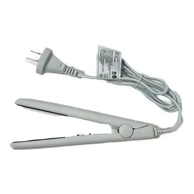 Planchita Mini Para Flequillo Pelo Para Cartera Viaje Color Blanco