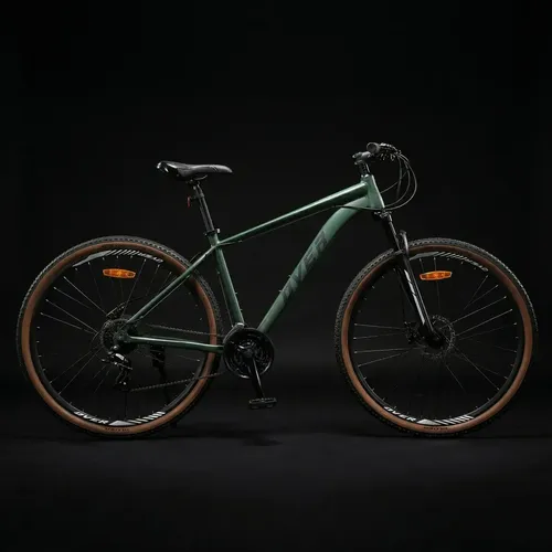 Bicicleta Mtb Overtech Fortis Sport R29 Aluminio Full Shimano Altus, 24 Velocidades, Freno A Disco, Con Suspensión, Color Verde/negro, Tamaño Del Cuadro Xl Turquesa Oscuro/gris