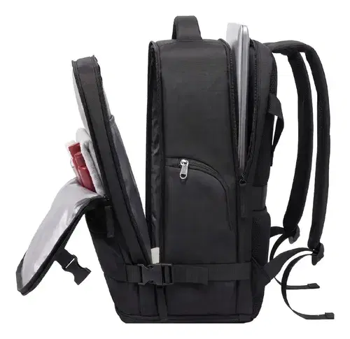 Mochila Viaje Carry On Avion Porta Notebook Waggs Negro Lisa Liso