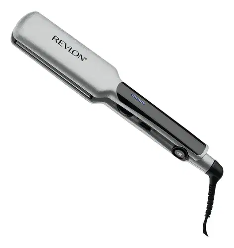 Plancha De Pelo Revlon 230° Placas 5.08cm. Recubrimiento Titanio - Gris