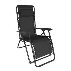Silla Gravedad Cero Fravega Home Reclinable Negra