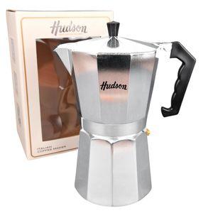 Cafetera Italiana Hudson Aluminio Pulido 12 Pocillos Cafe M004